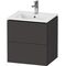 Duravit WTU Compact L-CUBE 550x520x421mm 2 Schubk graphit supermatt