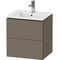 Duravit WTU Compact L-CUBE 550x520x421mm 2 Schubk fla gr seidenmatt