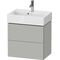 Duravit WTU Compact L-CUBE 544x584x391mm 2 Schubk betongrau matt