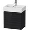 Duravit WTU Compact L-CUBE 544x584x391mm 2 Schubk eiche schwarz