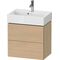 Duravit WTU Compact L-CUBE 544x584x391mm 2 Schubk mediterrane eiche