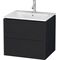 Duravit Waschtischunterbau L-CUBE 620x481x550mm eiche schwarz