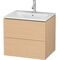 Duravit Waschtischunterbau L-CUBE 620x481x550mm eiche natur