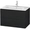 Duravit Waschtischunterbau L-CUBE 820x481x550mm eiche schwarz