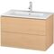 Duravit Waschtischunterbau L-CUBE 820x481x550mm eiche natur
