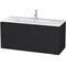 Duravit Waschtischunterbau L-CUBE 1220x481x550mm eiche schwarz