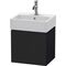 Duravit Waschtischunterbau L-CUBE 400x434x341mm A links eiche schwarz