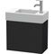 Duravit Waschtischunterbau L-CUBE 400x480x240mm A rechts eiche schwarz