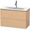 Duravit WTU Compact L-CUBE 550x820x391mm eiche natur