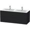 Duravit Waschtischunterbau L-CUBE 1290x481x555mm eiche schwarz