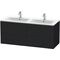 Duravit Waschtischunterbau L-CUBE 1290x481x550mm eiche schwarz