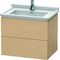 Duravit Waschtischunterbau L-CUBE 469x670x558mm eiche natur