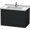 Duravit Waschtischunterbau L-CUBE 469x820x558mm eiche schwarz