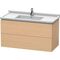 Duravit Waschtischunterbau L-CUBE 469x1020x558mm eiche natur
