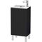 Duravit Waschtischunterbau L-CUBE 294x420x704mm A links eiche schwarz