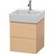 Duravit Waschtischunterbau L-CUBE 544x484x459mm eiche natur