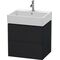 Duravit Waschtischunterbau L-CUBE 544x584x459mm eiche schwarz