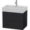 Duravit Waschtischunterbau L-CUBE 544x684x459mm eiche schwarz