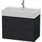 Duravit Waschtischunterbau L-CUBE 544x784x459mm eiche schwarz