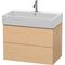 Duravit Waschtischunterbau L-CUBE 544x784x459mm eiche natur