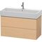 Duravit Waschtischunterbau L-CUBE 544x984x459mm eiche natur