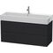 Duravit Waschtischunterbau L-CUBE 544x1184x459mm eiche schwarz