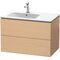 Duravit Waschtischunterbau L-CUBE 550x820x481mm, Becken links eiche natur