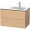 Duravit Waschtischunterbau L-CUBE 550x820x481mm, Becken rechts eiche natur