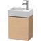 Duravit Waschtischunterbau L-CUBE 400x364x241mm Anschlag links eiche natur