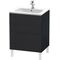 Duravit Waschtischunterbau L-CUBE 620x481x704mm eiche schwarz