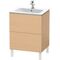 Duravit Waschtischunterbau L-CUBE 620x481x704mm eiche natur