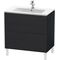 Duravit Waschtischunterbau L-CUBE 820x481x704mm eiche schwarz