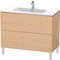 Duravit Waschtischunterbau L-CUBE 1020x481x704mm eiche natur