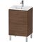 Duravit WTU Compact L-CUBE 704x520x421mm, 2 Auszüge nussbaum dunkel