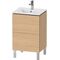 Duravit WTU Compact L-CUBE 704x520x421mm, 2 Auszüge eiche natur