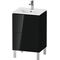 Duravit WTU Compact L-CUBE 704x520x421mm 2 Au schwarz hochglanz