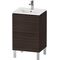Duravit WTU Compact L-CUBE 704x520x421mm 2 Au nussbaum gebürstet