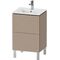 Duravit WTU Compact L-CUBE 704x520x421mm, 2 Auszüge leinen