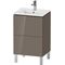 Duravit WTU Compact L-CUBE 704x520x421mm 2 Au fla grey hochglanz