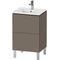 Duravit WTU Compact L-CUBE 704x520x421mm 2 Au fla grey seidenmatt