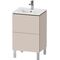 Duravit WTU Compact L-CUBE 704x520x421mm, 2 Auszüge taupe