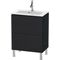 Duravit WTU Compact L-CUBE 704x620x391mm eiche schwarz
