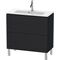Duravit WTU Compact L-CUBE 704x820x391mm eiche schwarz