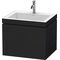 Duravit Waschtischunterbau L-CUBE m WT Vero Air 500x600x480mm 1 HL Ei sw