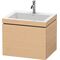 Duravit Waschtischunterbau L-CUBE m WT Vero Air 500x600x480mm 1 HL Ei na