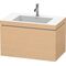 Duravit Waschtischunterbau L-CUBE m WT Vero Air 500x800x480mm 1 HL Ei na
