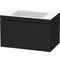 Duravit Waschtischunterbau L-CUBE m WT Vero Air 500x800x480mm o HL Ei sw