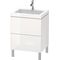 Duravit Waschtischunterbau L-CUBE m WT Vero Air 698x600x480mm o HL Ei sw