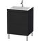 Duravit Waschtischunterbau L-CUBE m WT Vero Air 698x600x480mm 1 HL Ei sw
