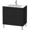 Duravit Waschtischunterbau L-CUBE m WT Vero Air 698x800x480mm 1 HL Ei sw